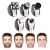 Men&#39;s 5 in 1 Electric Shaver &amp; Grooming Kit Five-Headed Beard &amp; Hair Razor Rechargeable Wet Dry Rotary Razor