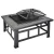 Import Merax BBQ fire pit with grill grate, fire bowl with spark protection for BBQ metal fire basket from China