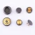 Import Metal brass button double pin design rivet button metal logo from China