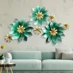 Metal Wall Decor Art Ginkgo Leaf Metal Wall Decor Wall Sculptures for Living Room Handmade Home Decoration Gift for Bedroom