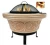 Import MGO Garden Wood Burning BBQ Outdoor Fire Pits Free sampleCustom Size Steel Fire Bowl with Screen and Cover from China