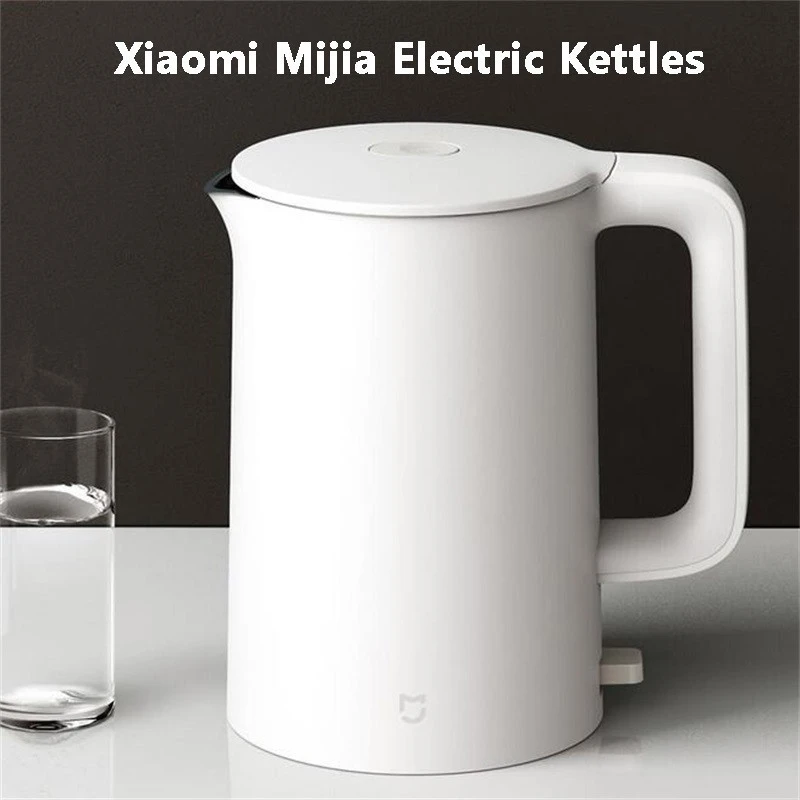 MIJIA Electric Kettle 1A 1.5L Kitchen Stainless Steel Insulation Teapot Smart Temperature Control Anti-Overheat Protection
