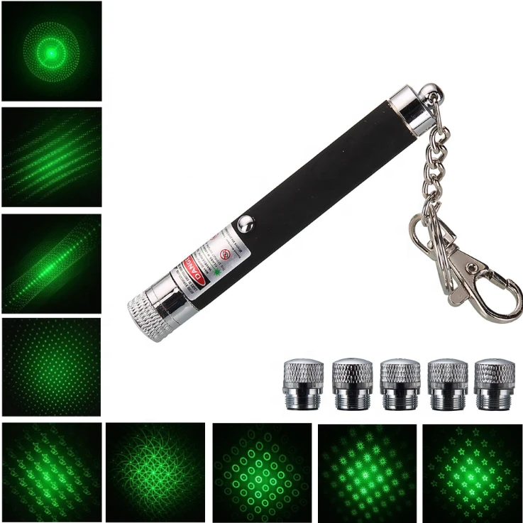 Mini Keychain Green Blue Red Pet Laser Pointer Pen with  AAA Battery