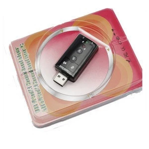 Mini USB 7.1 channel adapter 3.5MM Dual Ports usb 2.0 sound audio card