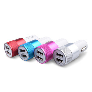 Mini USB Car Charger Adapter, 2 Port USB Car Charger With Certifications, 2.1A or 3.1A Dual USB Car Charger