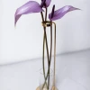 minimalist nordic design Long metal vase stand with glass tube Interior home  decor