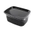 Import 150ml 250ml pp  rectangle  black / clear disposable plastic take away food container with lid from China