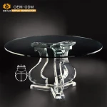 Modern clear acrylic custom furniture for dining table