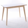 Modern Design Dining Room Furniture Rectangular Solid Wood Legs Dining Table