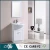 Import modern ground pvc bathroom furniture in white brown red color from China