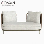 Modern Luxury New design Outdoor Furniture Sectional Sofa set Aluminum with tight Rope Open Sofa Hotel Villa Home Garden Sofa