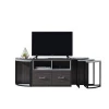 Modern Melamine Particle Board Wooden TV Cabinet Stand Sets With Showcase