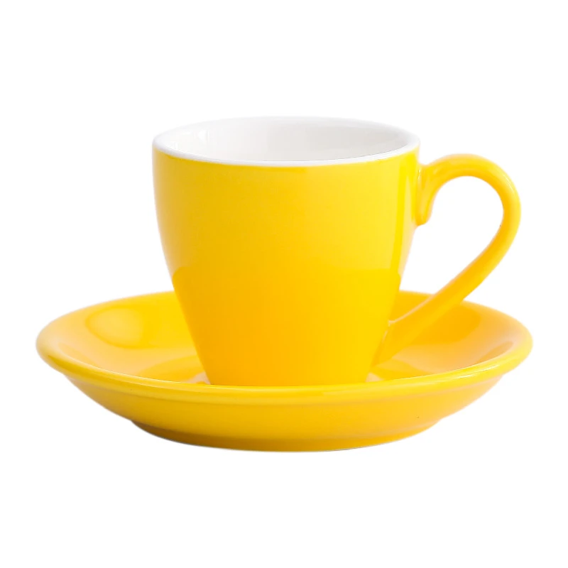 Modern simple ceramic mug solid color coffee and milk mug