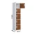 Import Modern steel single body wardrobe 5 doors metal clothing locker/wardrobe with key lock from China