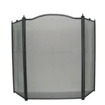 Modern Three-Panel Fireguard companion set