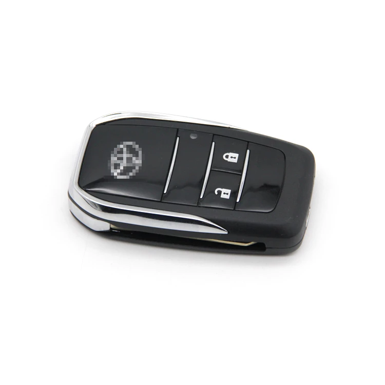 Modified Flip Car Key Shell Smart Key Replacement Case Folding Remote Shell Auto Car Key 2 Buttons for TOY