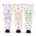 Moisturizing 3 Pack Plant Fragrance 50ml Mini Cute Whitening Organic Lotion Hand Cream Tube Hand Cream