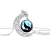 Import Moon time gem necklace Wolf totem retro alloy pendant necklace from China