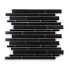 Moonight New Arrival Black Stainless Steel Strip Mosaic for Backsplash and Wall