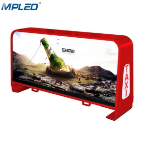 MPLED Wireless Control IP65 Waterproof P5 Taxi Top Advertising Sign Display