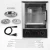 Import Multi-Function Rotisserie Oven Vertical Countertop Oven with Bake Broil Roasting Kebab Rack with Adjustable Settings from China