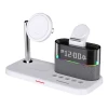 Multi-function Wireless Charger 15W 5 in 1 Fast Magnetic Charging Station Stand For iPhone/Apple Watch/Airpods With LED Lamp