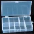 Multifunction fishing tackle lure box with 17 compartments