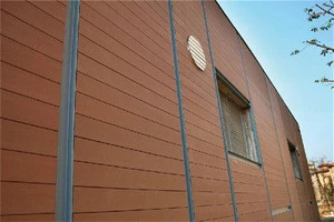 natural wood veneer facade panels modular prefabricated buildings concrete facade cladding