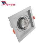 NEW AC85-265V 36w recessed square shape led grille lamp black ceiling grille light for fashionable stores