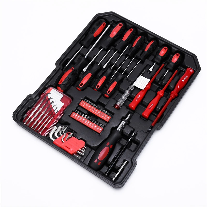 New Aluminum Case Handing Tool Hardware Kit 187pcs Trolley  Tool Set Vehicle Repairing Tool Combination OEM/ODM Service