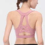 New Anti-shock Gather Sweat-absorbent Yoga Fitness Cross Beauty Back Yoga Sports Bra 0068