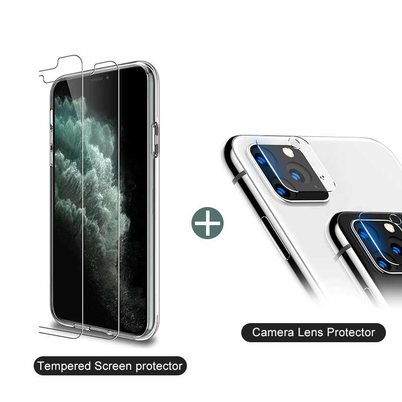 New Arrivals Tempered Glass Screen Protector Camera Lens Protector Film Kit  for iPhone 11/Pro/Max