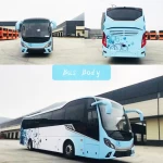 New Buses Guangtong Spare Parts Red Coach Bus Rout Led Display Can Steering Wheel Bus Coach Automatic Optional 120km/h