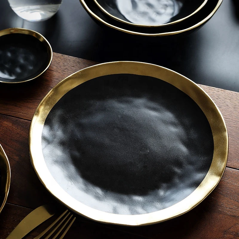 New Design Ceramic Rectangular Plate Cheap Restaurant Dinnerware Plates Round Ceramic Plates