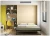 Import New Design Customized Small Apartment Wall Bed With Storage Cabinet Space Saving Multi-functional Invisible Bed Folding Bed from China