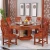 Import New Design Eco-friendly Vintage Modern Dining Room Table Solid Dark Wood from China