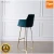 Import new design gold brass velvet high bar chair of bar furniture from China