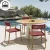 Import New Design  White Base Walnut Top Round Dining Table Stainless steel for Dining room Outdoor Garden from China