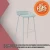Import New Design Wholesale Plastic Bar Stool with Powder Painting Metal Frame from China