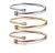 Import New Fashion Cable Wire Bracelets Jewelry 18K Gold Stainless Steel Twisted Multilayer Cable Cuff Bracelets from China