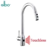 New GIBO 304 stainless steel pull out automatic sensor black Kitchen sink Touch faucet Sensor water tap kitchen taps mixer