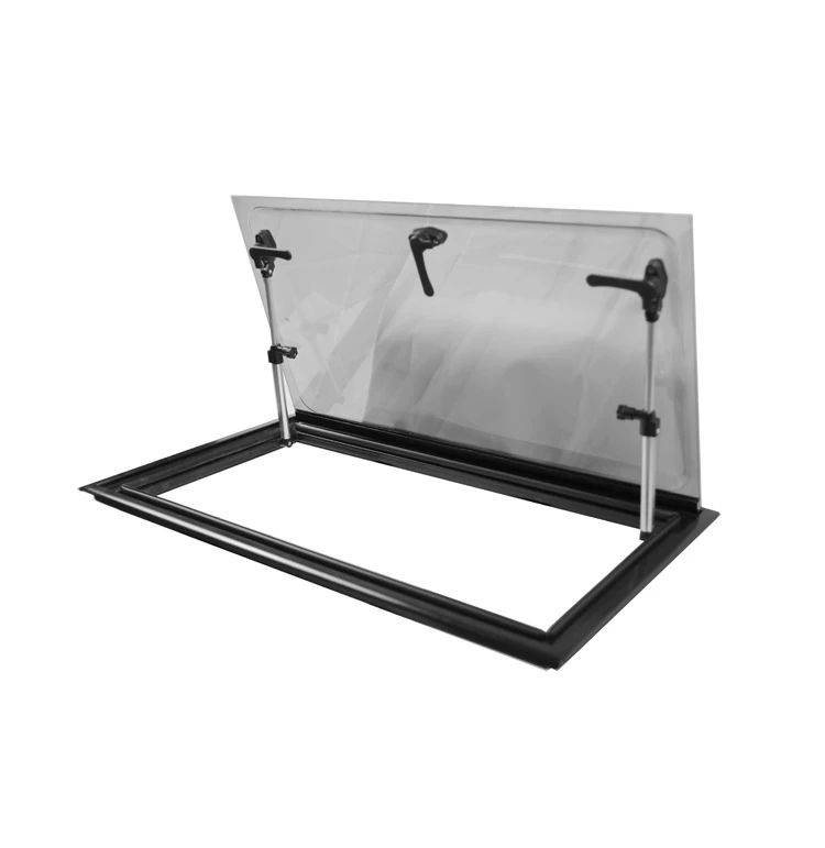 New hot selling products acrylic glass rv aluminum sliding window custom RV Round Corner  window motorhome side window