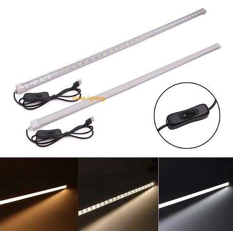 New LED desk lamp 5V 35cm Portable LED USB Hard Bar Book light Tube LED Strip light For Night lighting Reading Bulb
