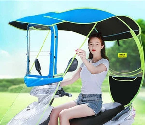 new level improved rain gear umbrella New Arrival oxford rain-proof Scooter Umbrella with Side Cover