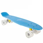 New single warping board PP material plastic skateboard hot sale 22 inch four wheel small fish board skateboard