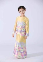 New Style Childrens European And American Positioning Flower Middle East Dress Malay Girl Long Skirt Good-Neighborly Middle And