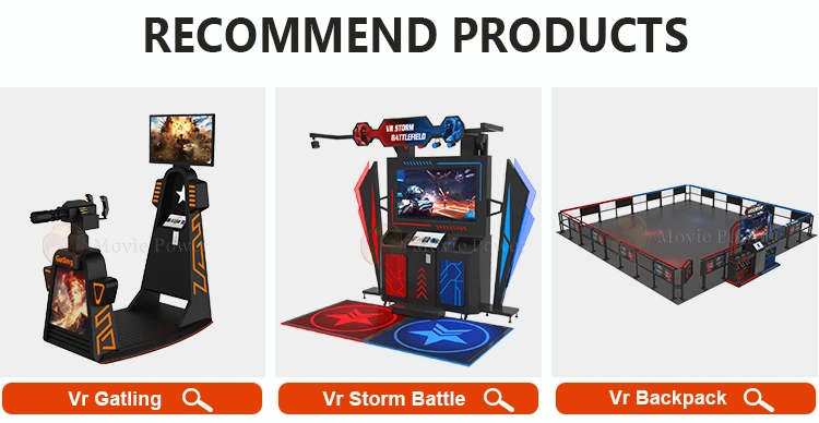 New Technology Earn Money 360 Video Game Machines Horror 9D VR Multiplayer War Game Shooting VR Storm  Battlefield Simulator