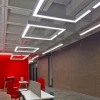 Newly design office hanging fluorescent lighting energy saving linear pendant lights online