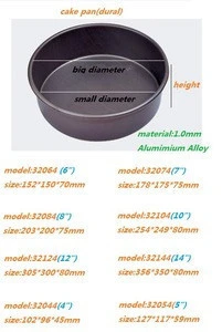 Non Stick Baking Cake Pan Aluminum Alloy 4/5/6/7/8 Inch Birthday Cake Mould Prices Bakery Pans