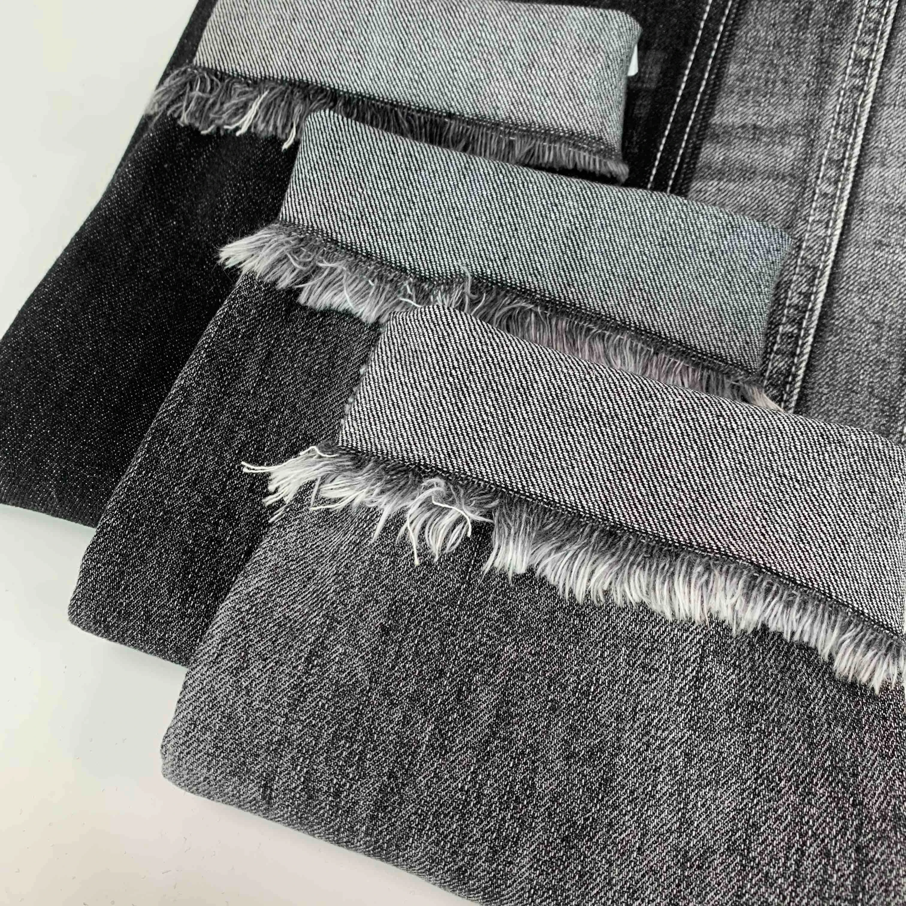 Non-Stretch Black Denim Fabric 100% Cotton